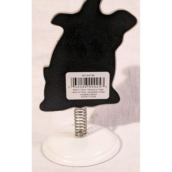 Dog Shaped Picture Frame White Puppy Stand Up Springy Burnes Group 2" X 2" Small - Picture 2 of 9